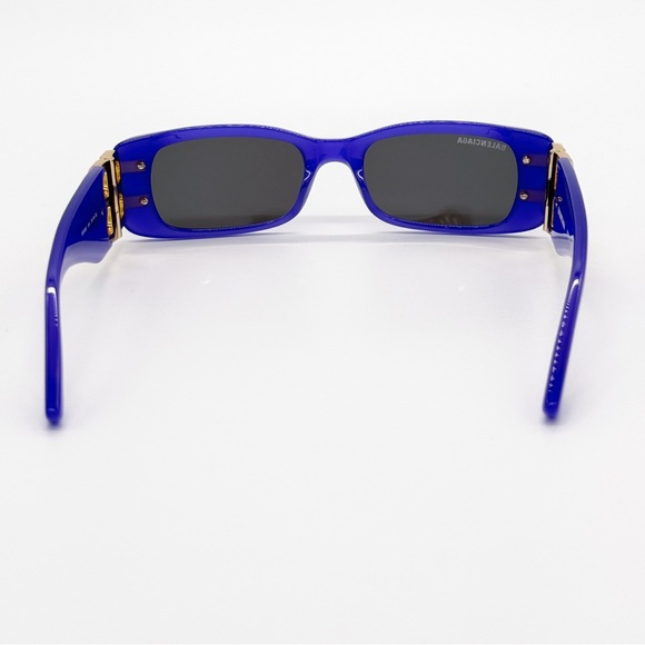 NEW BALENCIAGA BB0096S 004 SQUARE VIOLET GREY UNISEX SUNGLASSES BALENCIAGA - Picture 8 of 12